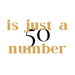50 is just a number logo