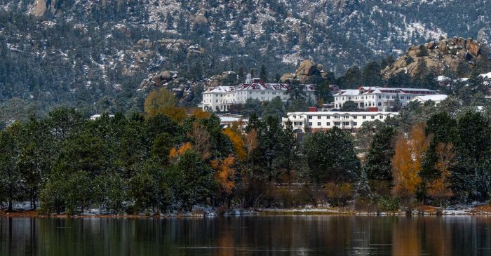 The Stanley Hotel, CO pictured for our article haunted US hotels